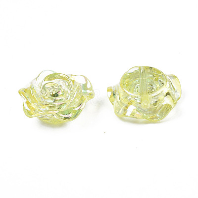 Transparent Acrylic Beads TACR-N006-64E-1