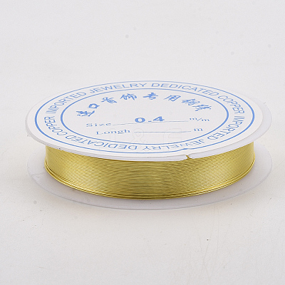 Round Copper Jewelry Wire CWIR-Q006-0.5mm-G-1
