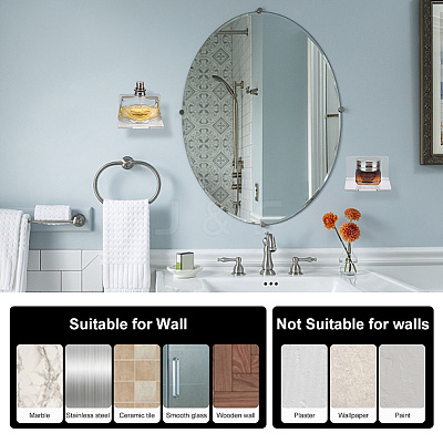 Transparent Acrylic Wall Mounted Display Stands ODIS-WH0025-84-1