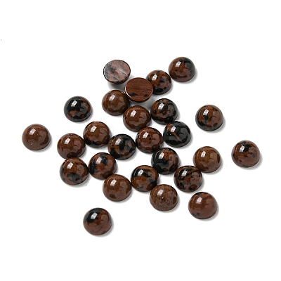 Natural Mahogany Obsidian Cabochons G-Q173-01B-21-1