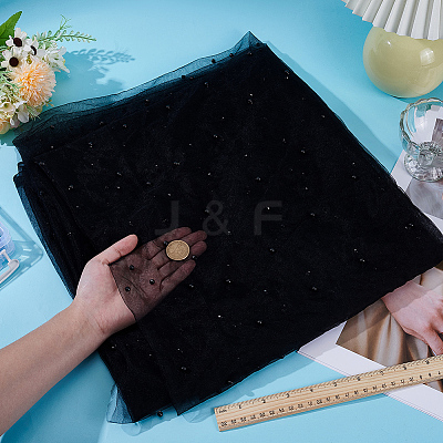 Polyester Lace Fabric DIY-WH0504-380A-1