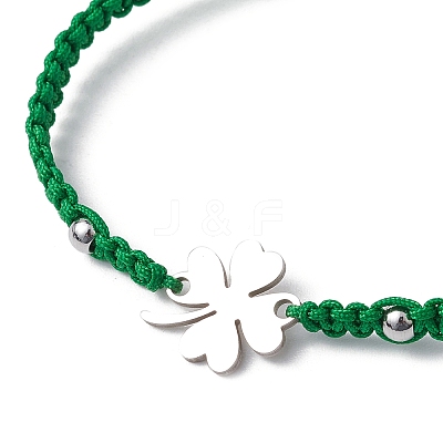Braided Nylon Cord Adjustable Bracelets BJEW-JB11597-05-1