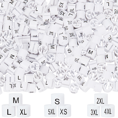234Pcs 9 Style XS~5XL Plastic Clothing Trouser Size Markers KY-CP0001-10-1