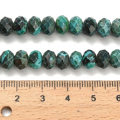 Synthetic Malachite Beads Strands G-Z111-A43-1
