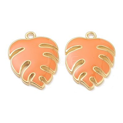 Brass Enamel Pendants KK-J278-40G-1