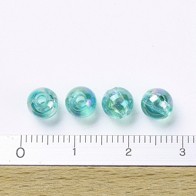 Eco-Friendly Transparent Acrylic Beads X-PL733-9-1