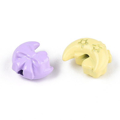 Baking Paint Alloy Beads PALLOY-T090-69-1
