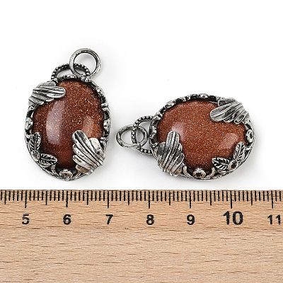 Natural & Synthetic Mixed Gemstone Pendants G-Z101-02AS-1