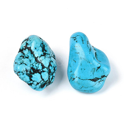 8Pcs Synthetic Turquoise Geode Cornucopia Mineral Specimen G-N347-16-1