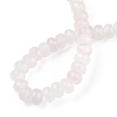 Natural Rose Quartz Bead Strands X-G-R402-4x6-16-1