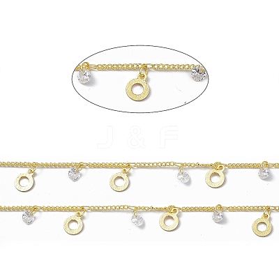 Handmade Brass Curb Chains CHC-F015-17G-1