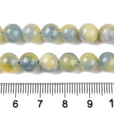 Dyed Natural White Jade Beads Strands G-T138-8mm-210-6-1