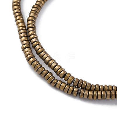 Electroplated Non-magnetic Hematite Beads Strands G-P571-A01-01H-1