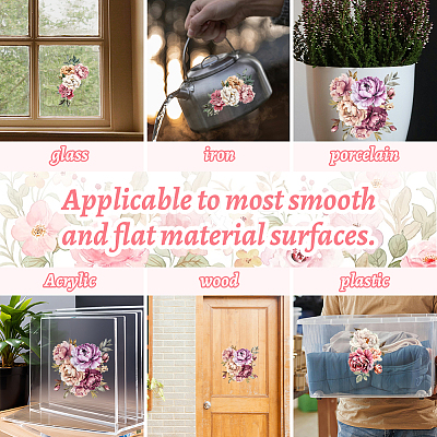3 Sheets 3 Styles PVC Waterproof Decorative Stickers DIY-WH0404-091-1