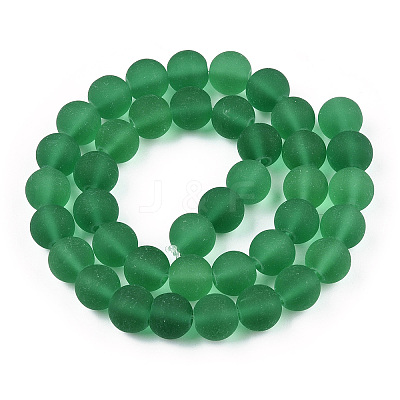 Transparent Glass Beads Strands GLAA-T032-T10mm-MD21-1