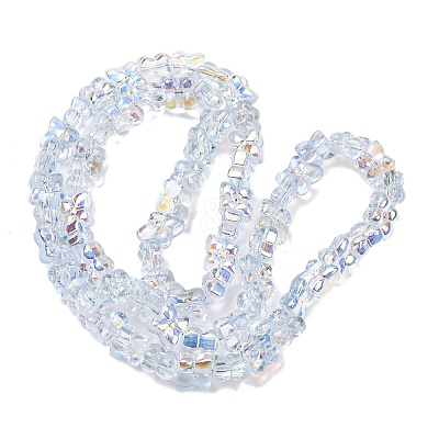 Transparent Glass Beads Strands GL-CBAAE04-02G-1