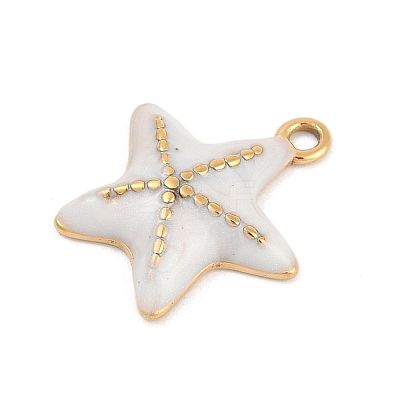304 Stainless Steel Enamel Pendants STAS-I325-062G-01-1