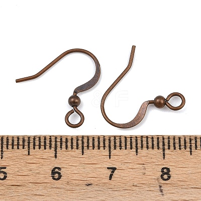 Brass French Earring Hooks KK-Q369-RC-1