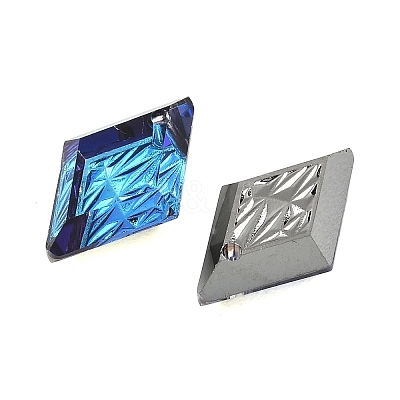 Embossed Glass Rhinestone Pendants GLAA-J101-04B-001BB-1