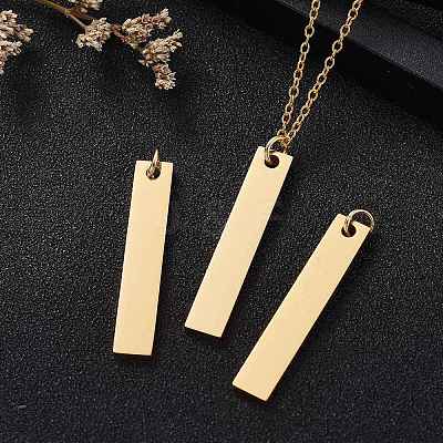 Ion Plating(IP) 304 Stainless Steel Pendants STAS-I311-14B-G-1