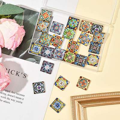 1 Bag Glass Cabochons GGLA-FS0001-20B-1