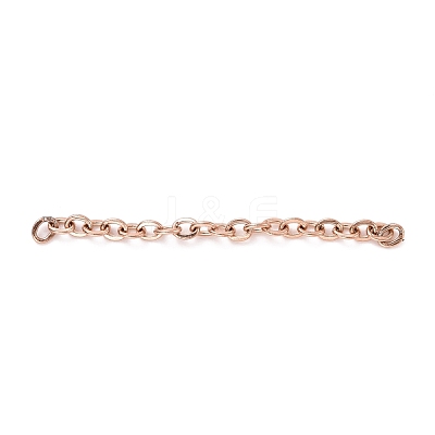 Ion Plating(IP) 304 Stainless Steel Cable Chains CHS-WH0007-01A-RG-1