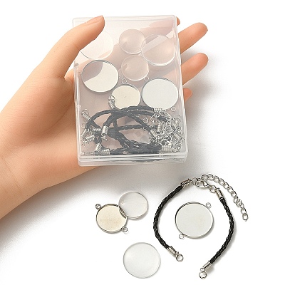 DIY Blank Dome Link Bracelet Making Kit DIY-YW0006-48-1
