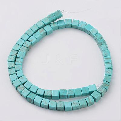 Natural Magnesite Bead Strands G-G931-02-6mm-1