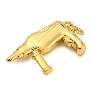 Rack Plating Brass Pendants KK-Z063-30G-G-1