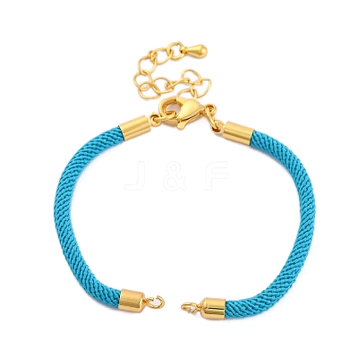 Nylon Cords Bracelet Makings Fit for Connector Charms AJEW-P116-02G-38-1