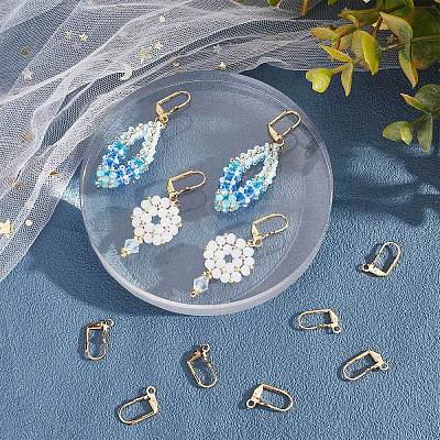 50Pcs Brass Leverback Earring Findings KK-BBC0003-68-1