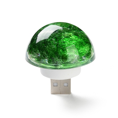Resin & Epoxy Resin Decor Plate Night Light DJEW-K030-01D-1