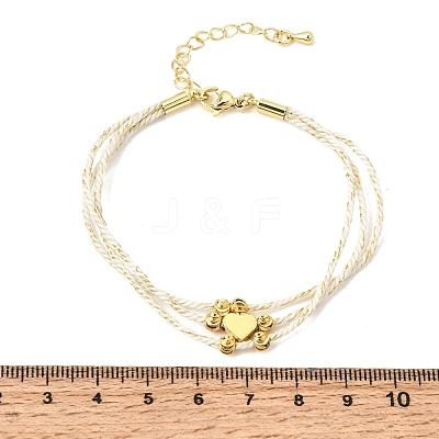 Polyester Multi-Strand Bracelets FB-CBA983F-02G-01-1