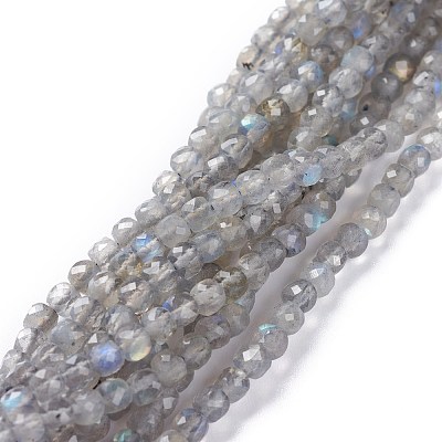 Natural Labradorite Beads Strands G-A026-B03-4mm-1