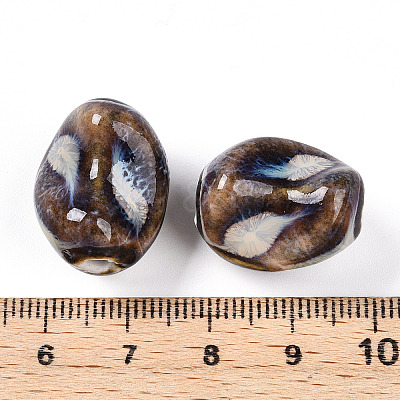 Handmade Porcelain Beads PORC-N008-06J-1