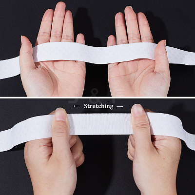 5 Yards Polyester Non-Slip Silicone Elastic Gripper Band for Garment Sewing Project FIND-WH0152-138A-01-1