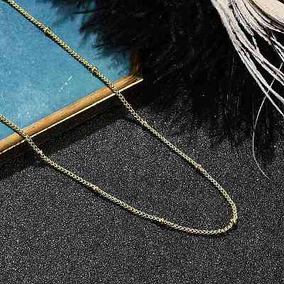 Rack Plating Brass Satellite Chain Necklaces for Women NJEW-H049-01G-1