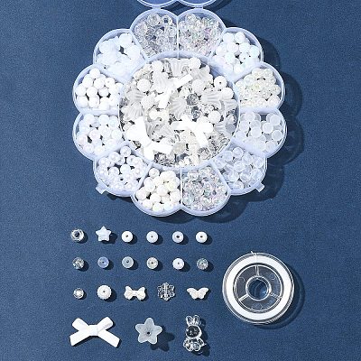 DIY Acrylic & ABS Plastic Beads Bracelets Jewelry Making Kits DIY-FS0007-27-1
