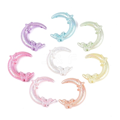 Luminous UV Plating Opaque Acrylic Beads OACR-Q204-31-1