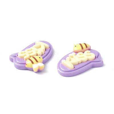 Opaque Resin Cabochons LS-CRES-P023-01D-1