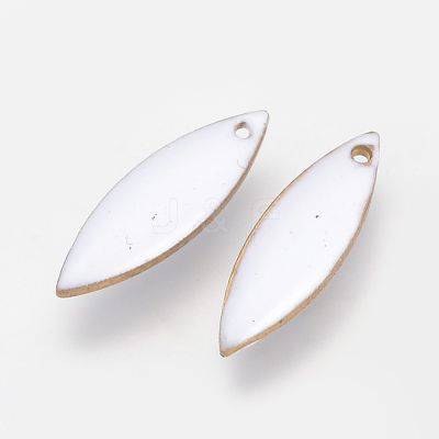 Brass Enamel Pendants KK-Q680A-01G-1