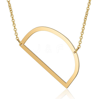 201 Stainless Steel Initial Pendants Necklaces NJEW-S069-JN004D-D-1