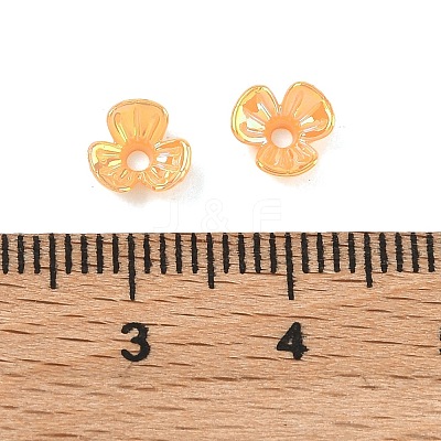 UV Plating Opaque Acrylic Bead Cap OACR-K001-39-1
