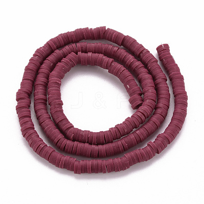 Handmade Polymer Clay Bead Strands CLAY-T002-4mm-70-1