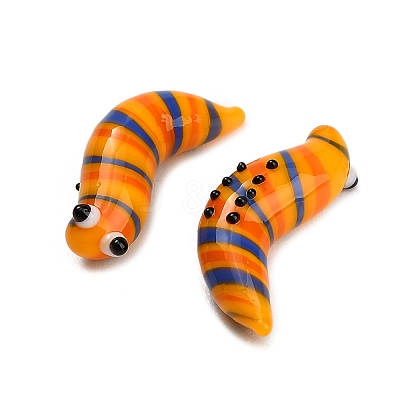 Handmade Lampwork Worm Figurines LA-CBA77D3-01C-1