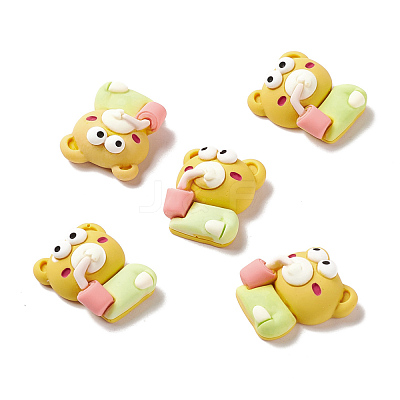 Opaque Resin Cabochons RESI-G036-A06-1