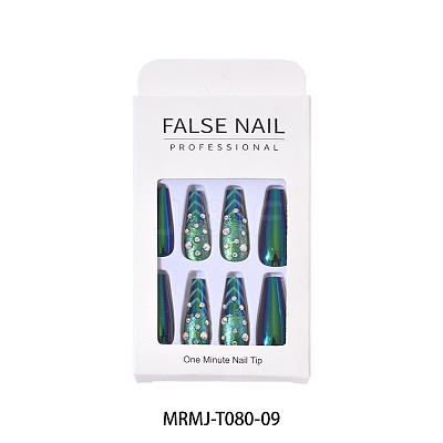 Plastic Ballerina False Nail Tips MRMJ-T080-09-1