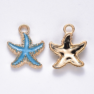 Alloy Enamel Pendants ENAM-S121-023C-1