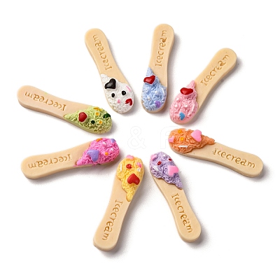 Opaque Resin Decoden Cabochons RESI-S07-09A-1