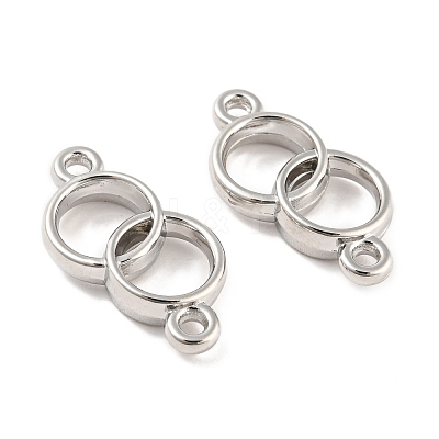 Rack Plating Alloy Connector Charms PALLOY-D023-34P-1